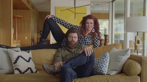 Sling TV exposes Nick Offerman and Megan Mullally。